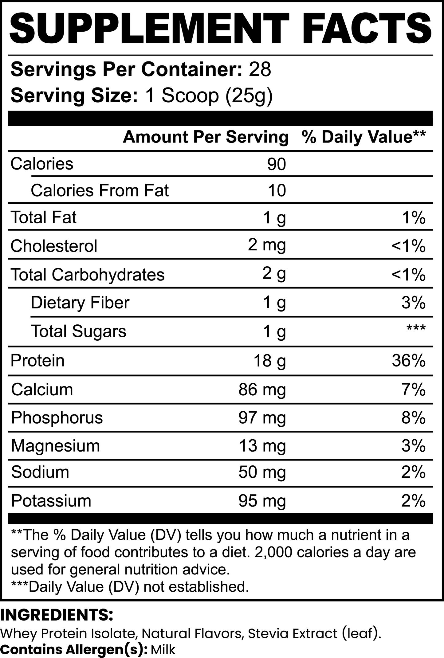 ISOQUA™ (Chocolate) 100% Whey Protein Isolate