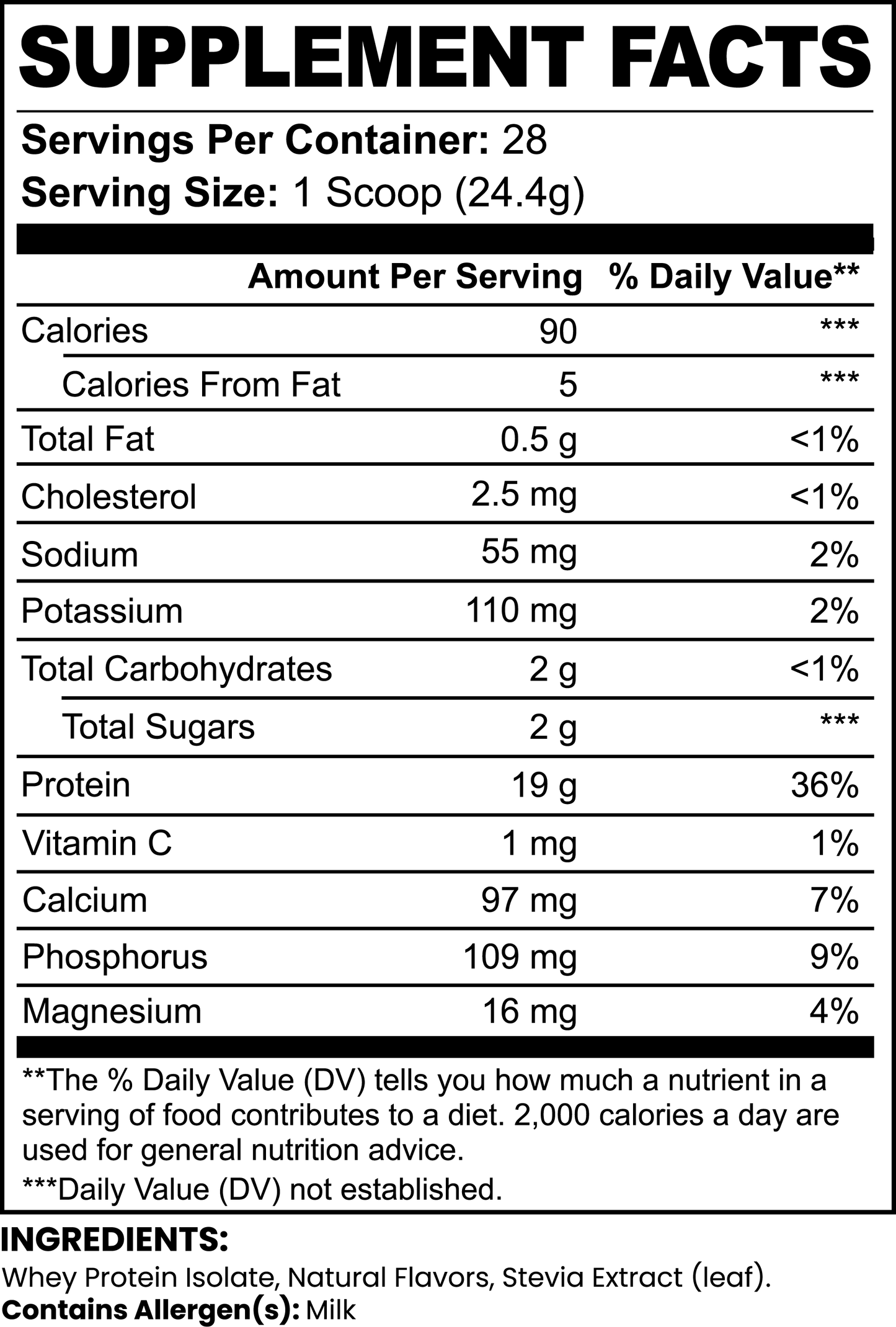 ISOQUA™ (Vanilla) - 100% Whey Protein Isolate